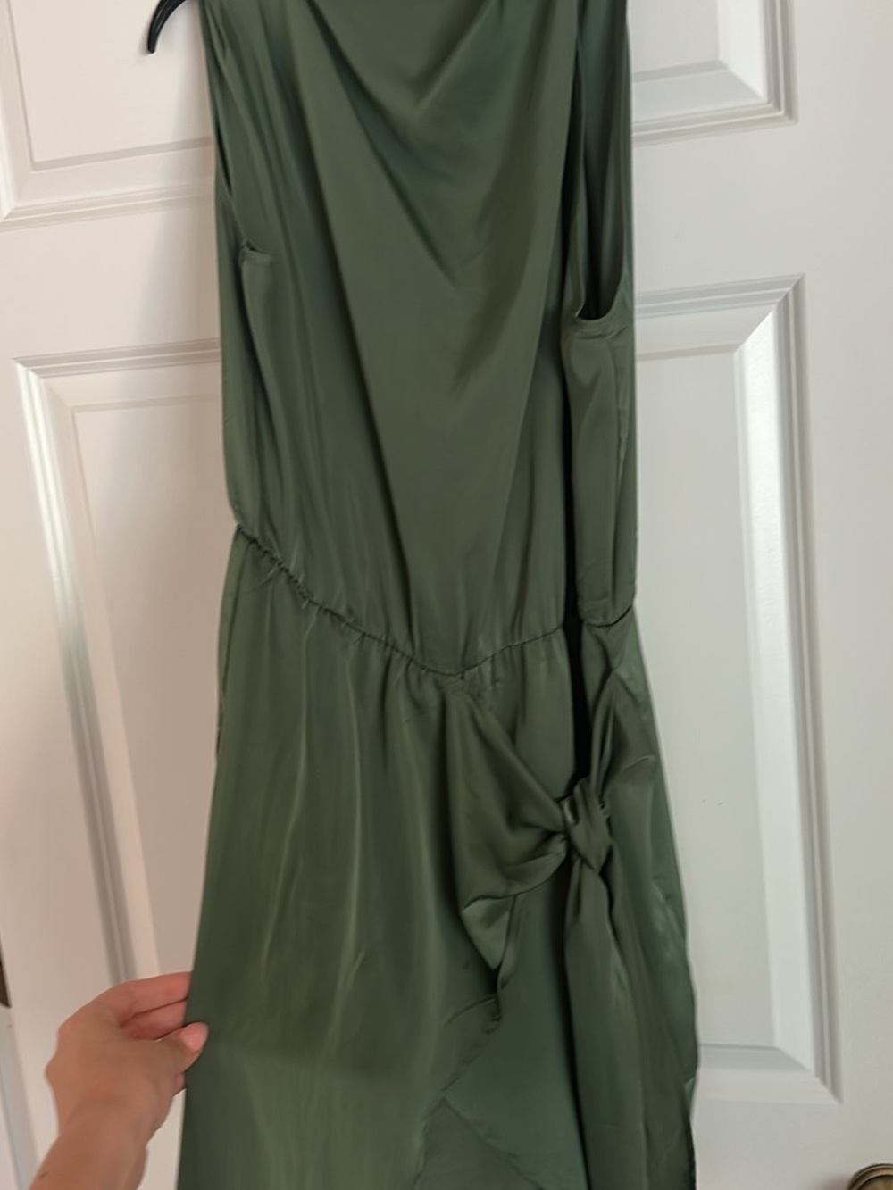 Olive Green Women's Sleeveless Mini Dress